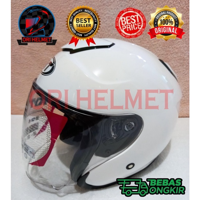 Helm Helm Half Face Kyt Kyoto R Solid White