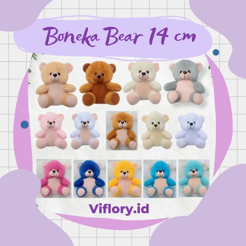 boneka bear mini kombinasi