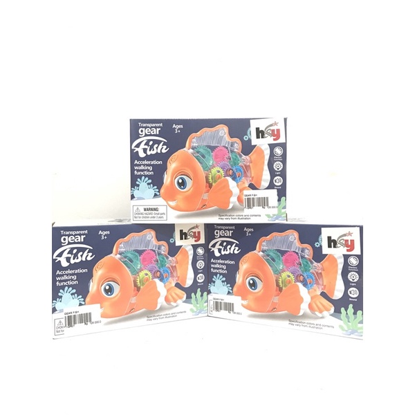 Ikan Roda Gigi Transparan