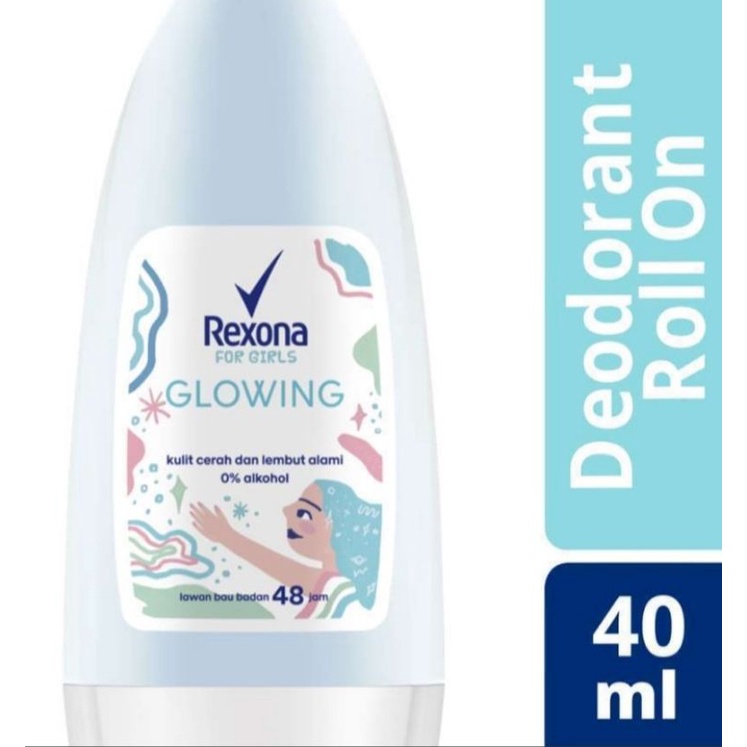 Rexona deodorant roll on Glowing white 40ml