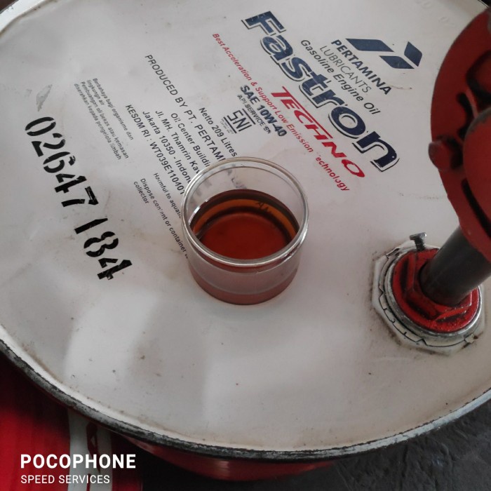 FASTRON TECHNO 10W-40 API SN REPACK DARI DRUM
