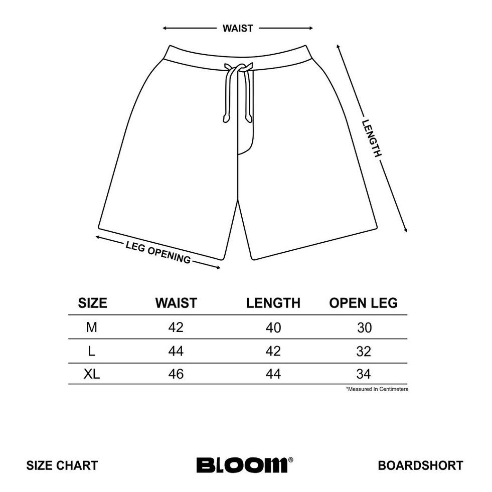 PT.21De22ᶠ– BLOOM - Boardshort Black Basic - Celana Pendek