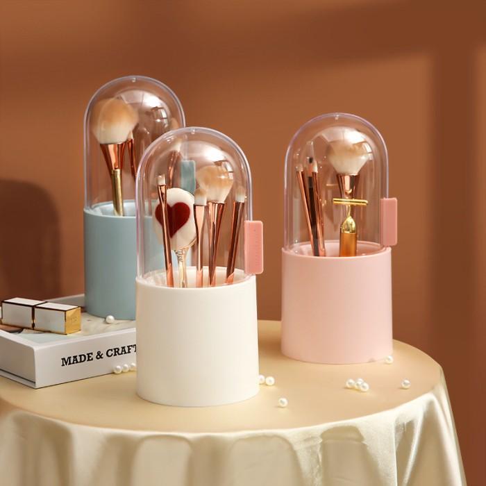Tempat Brush Makeup Include Mutiara Make Up Brush Storage Box Murah