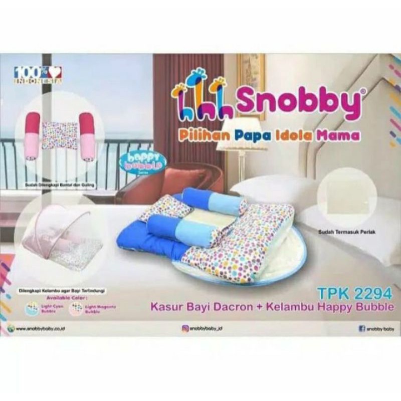 SNOBBY KASUR BAYI DACRON + KELAMBU BUBBLE