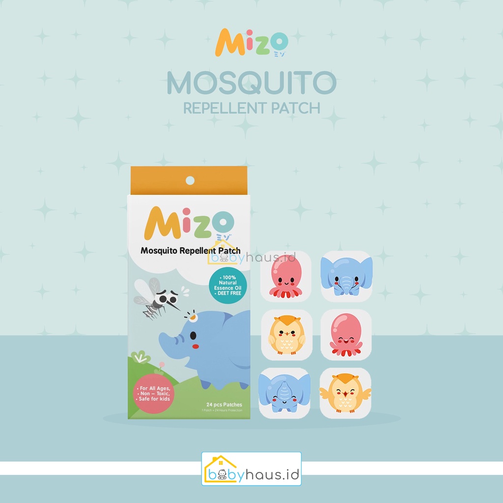 MIZO - MOSQUITO REPELLENT STICKER PATCH