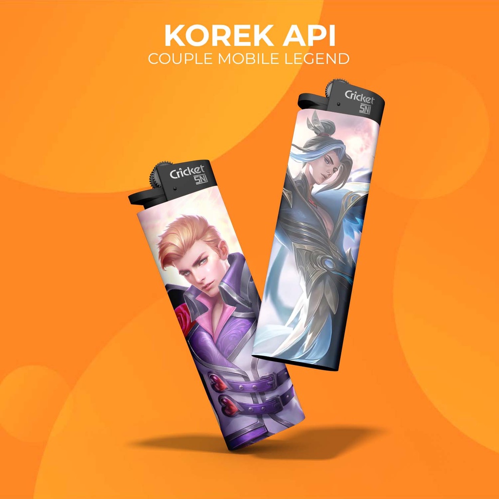 [BM Lighter] Couple MLBB || Korek Api Aesthetic / Korek Api Cricket - FACE PATTERN