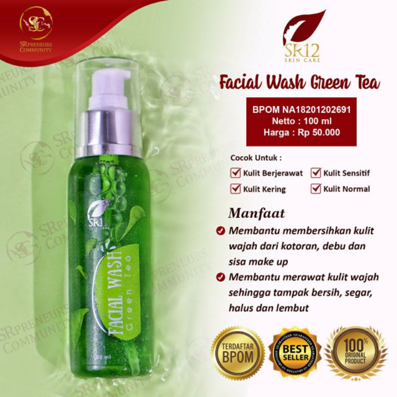 FACIAL WASH GREENTEA PREMIUM