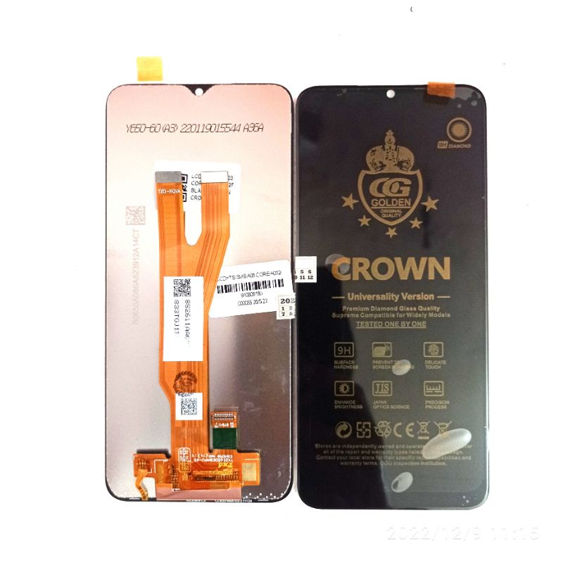 lcd touchscreen samsung a03 core a032  crown super original og