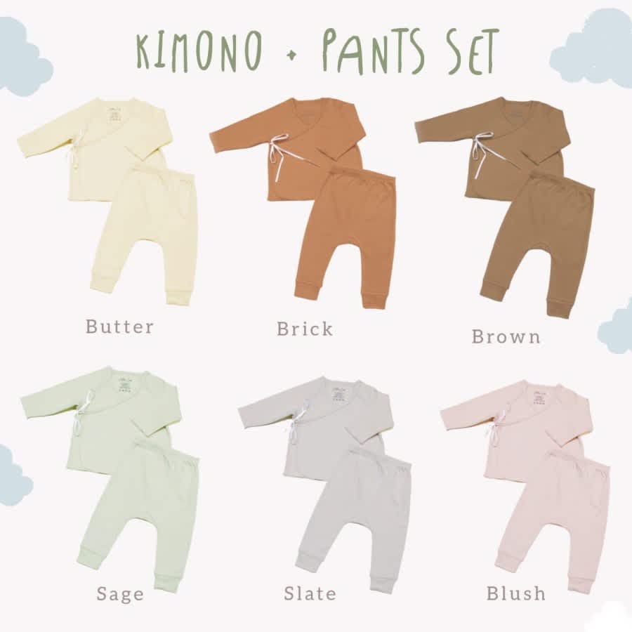 Cotton Cub Kimono Pant Set