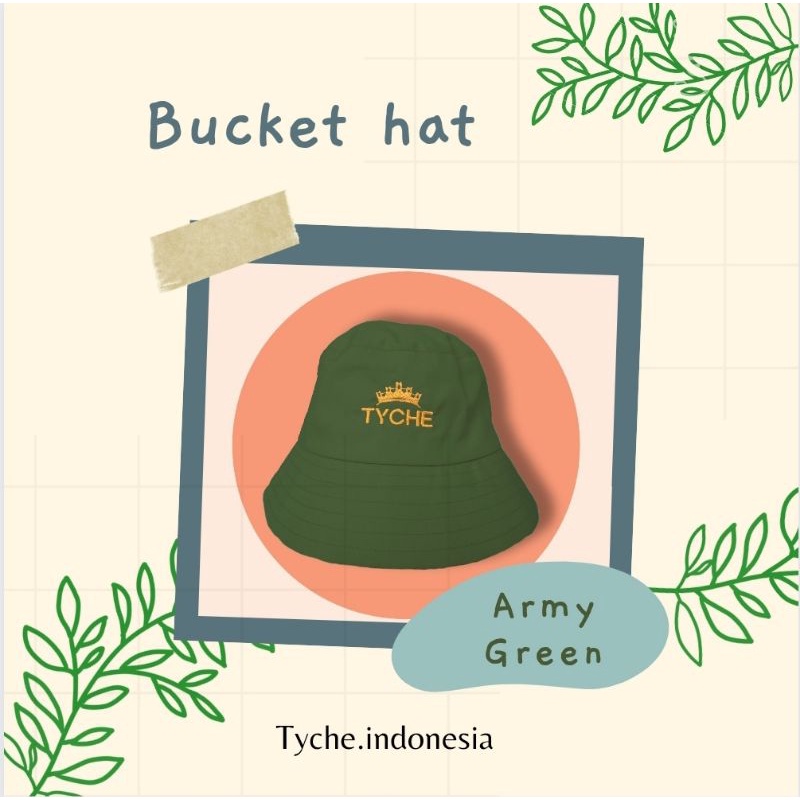 BucketHat (Army Green) Topi