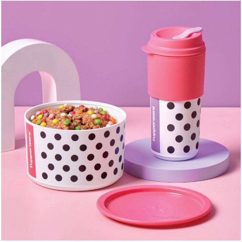 polkadot set tupperware