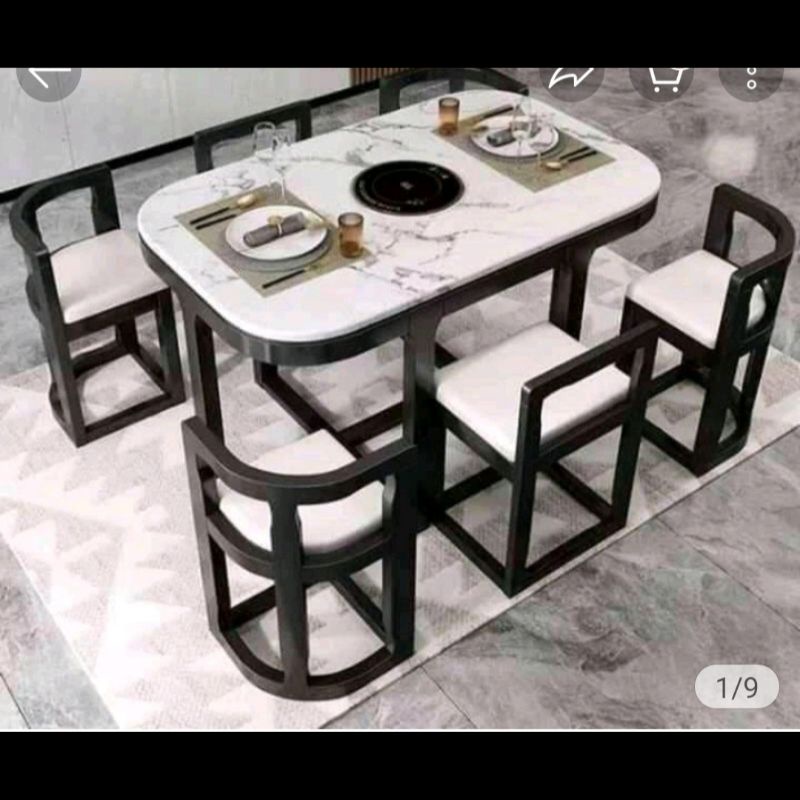 SET KURSI MAKAN JATI