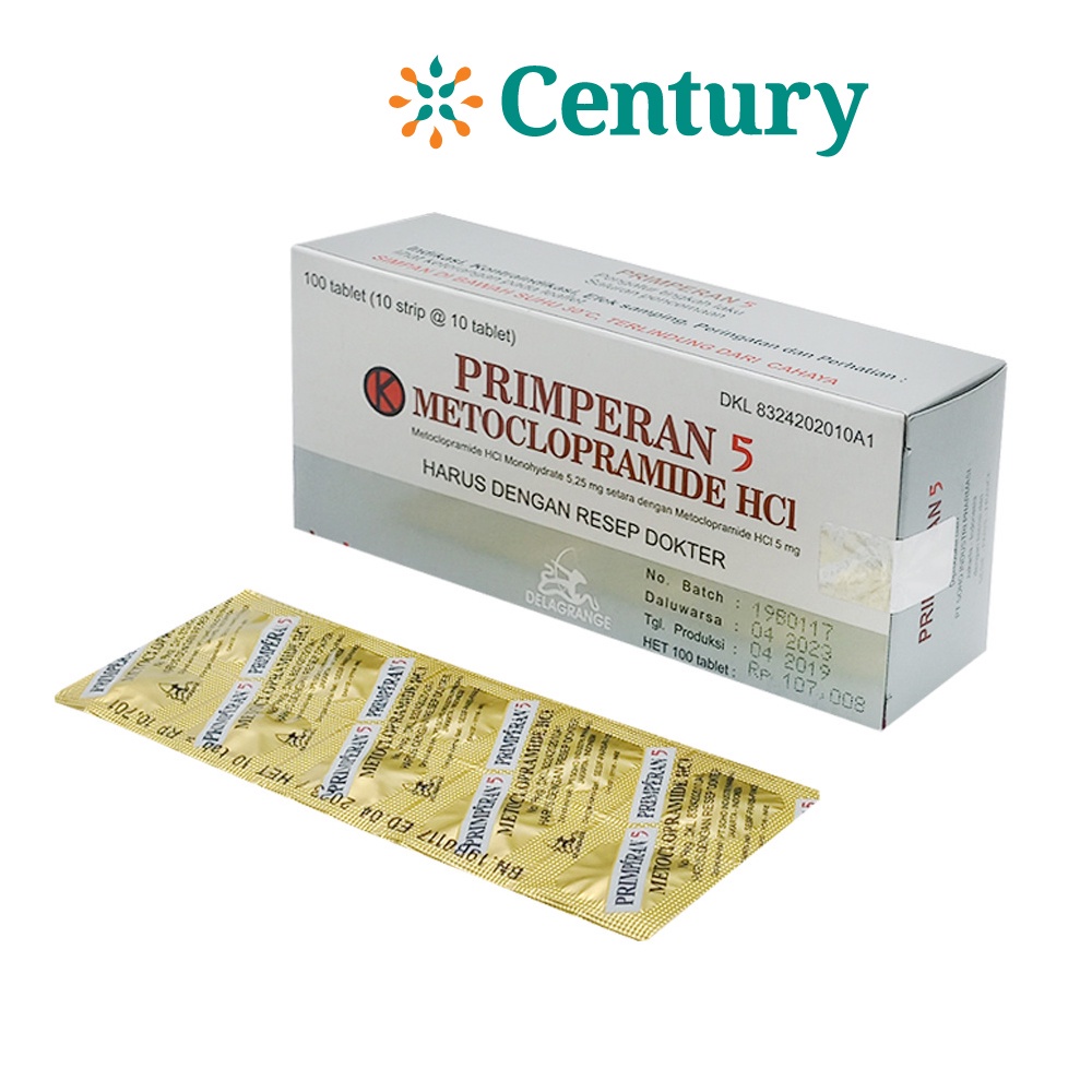 PRIMPERAN 5 MG 1 STRIP @ 10 TABLET