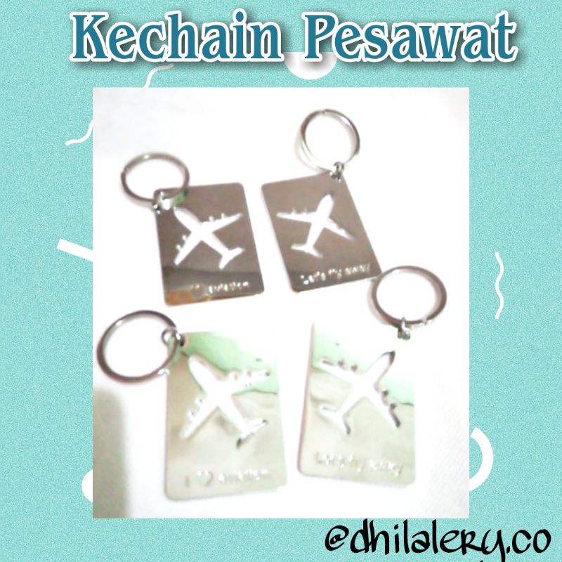 Keychain Pesawat Premium