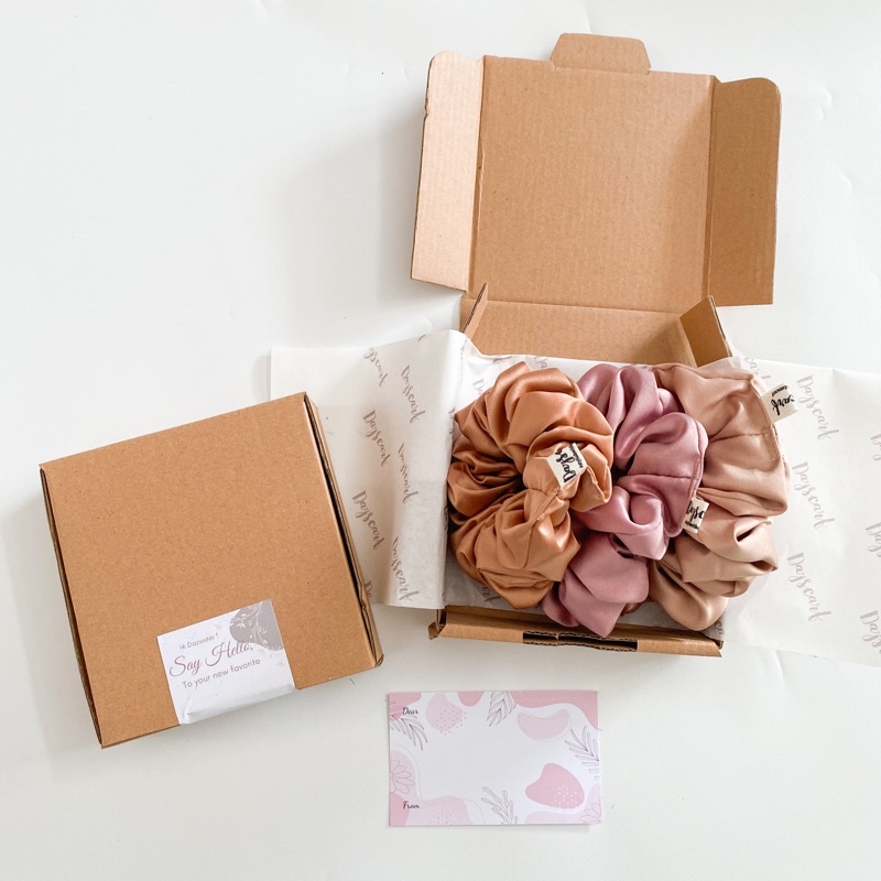 Dazscarf Hampers 3 Scrunchie Satin Mini