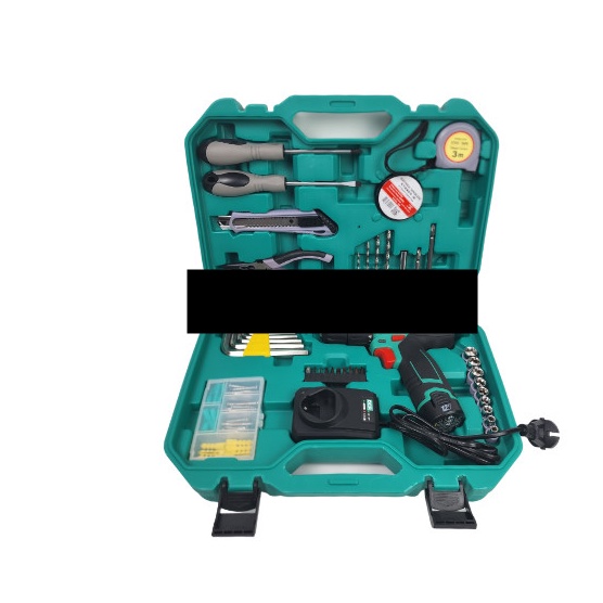 Mesin Bor Baterai 10.8v Cordless Driver Drill Combo Bit
