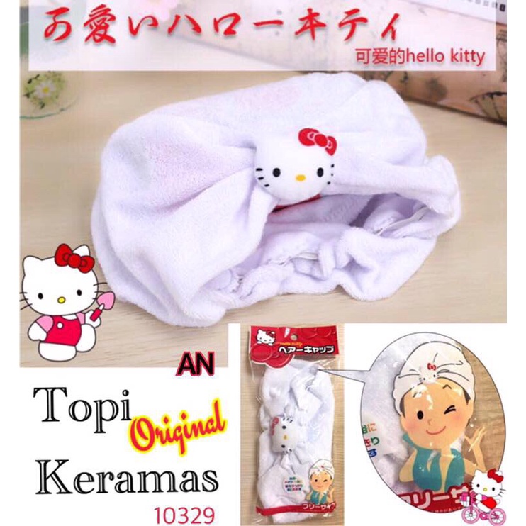 Topi keramas hellokitty