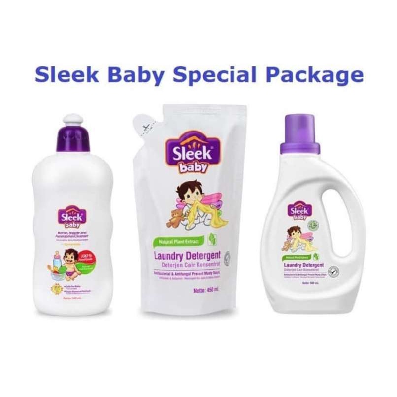 Sleek Special Package (GRATIS TAS) - Laundry Detergent Sabun Botol