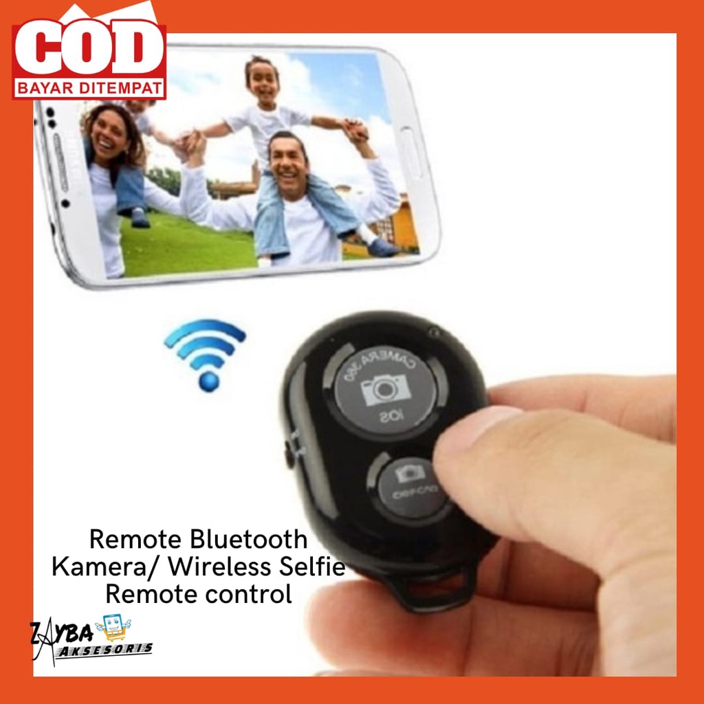 Remote Bluetooth Kamera Hp Wireless Selfie Remote Control Camera Smartphone Dan IOS