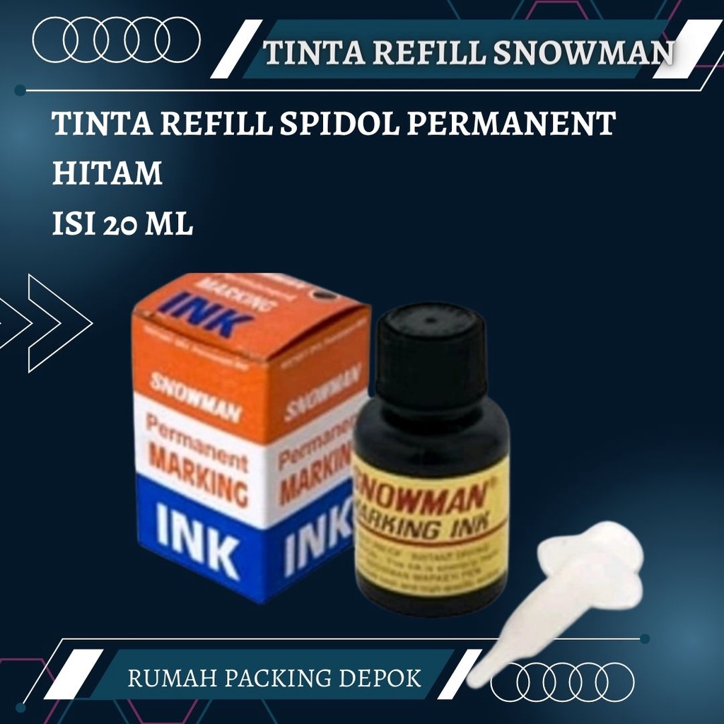 Tinta Refill Spidol Permanent Snowman