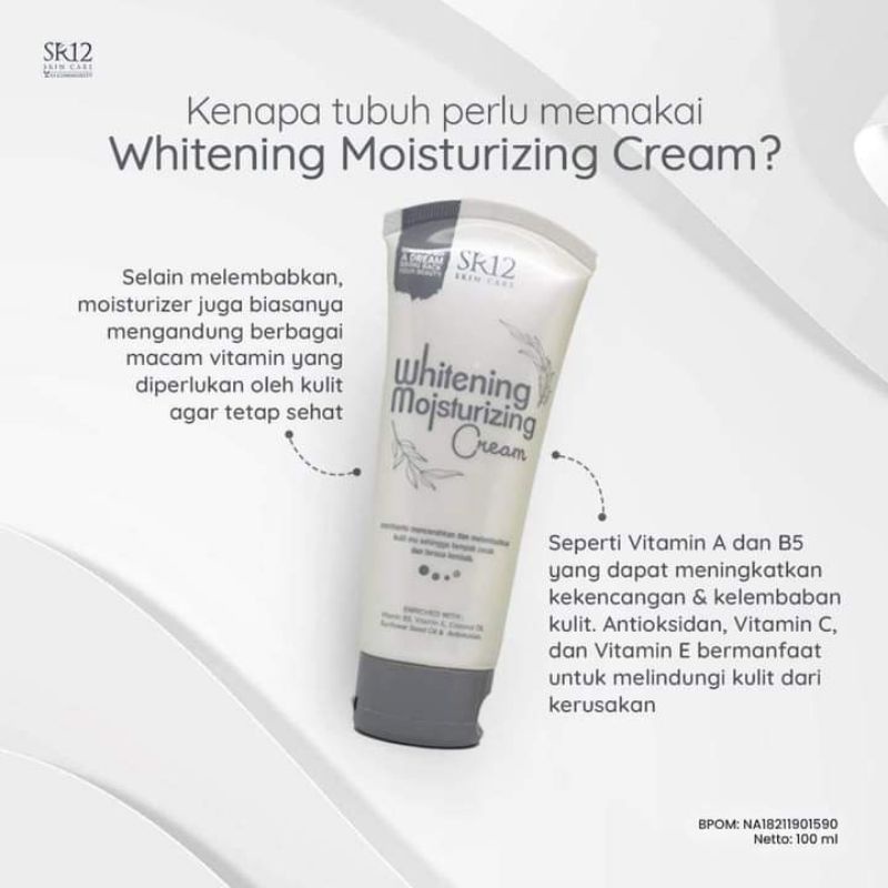 whitening miusturizing cream