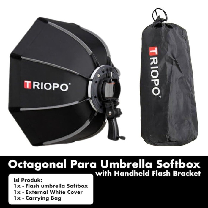 Fok Softbox Flash Triopo Octagonal Ks90 Diameter 90Cm / Softbox Umbrella