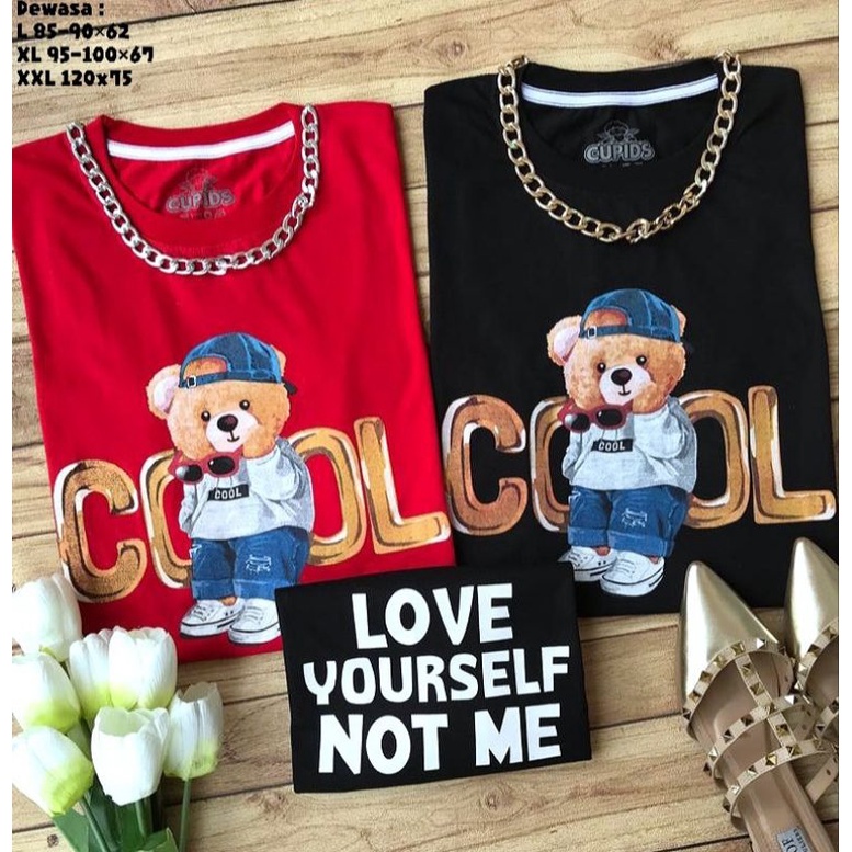 KAOS DEWASA CUPIDS BEAR COOL