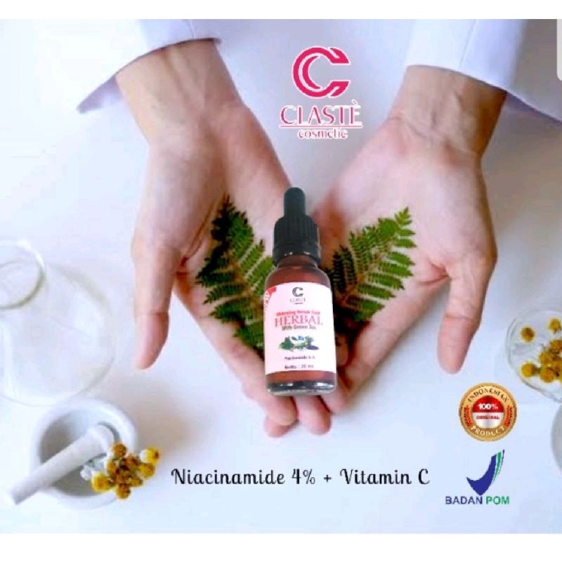 claste herbal plus serum whitening