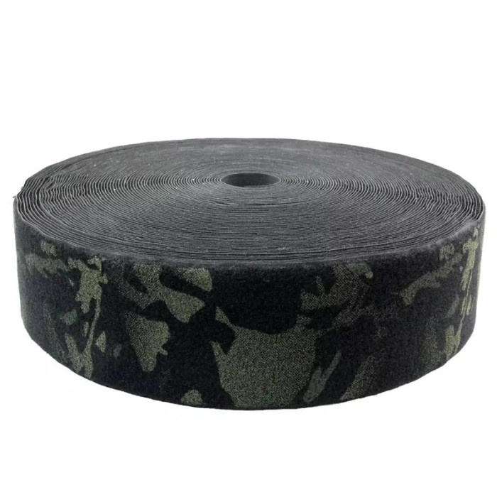 Velcro Perekat Halus Multicam Black Hook and Loop