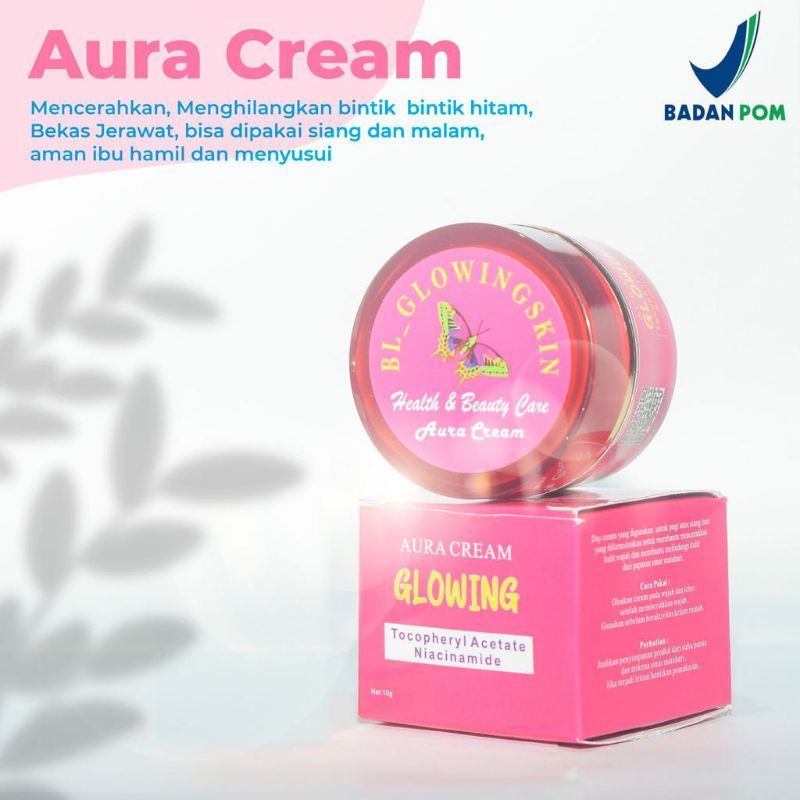 Aura cream glowing