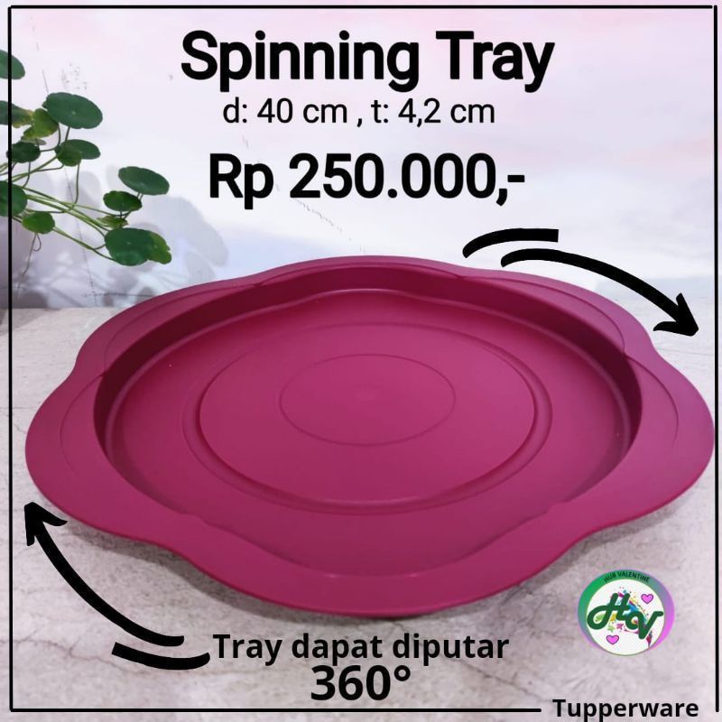 spinning tray/talam tupperware