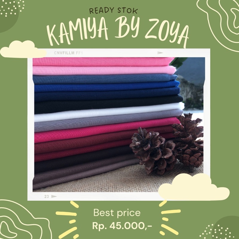 Jilbab polos Zoya