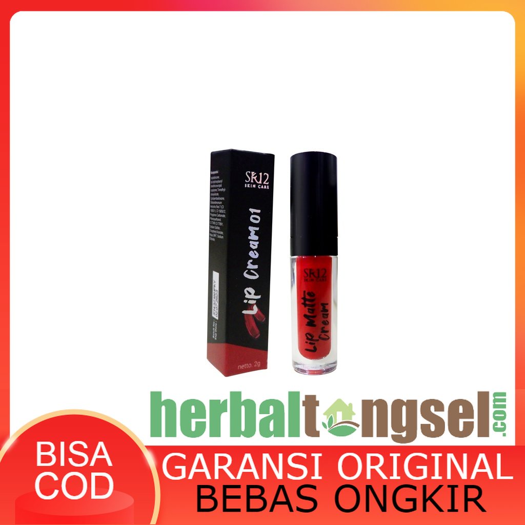 SR12 Lip Cream SR01 2gr GARANSI ORIGINAL