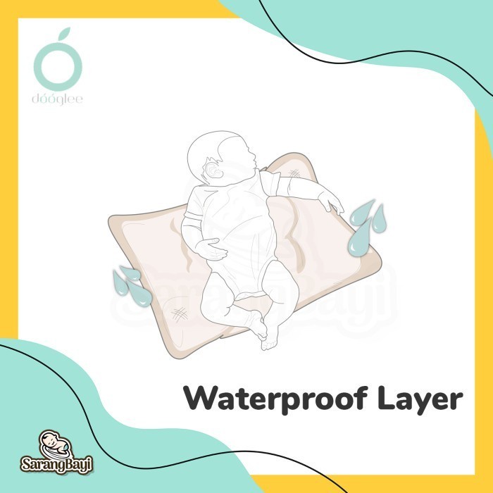 Dooglee Waterproof Layer Size L / Perlak Bayi Large RB6