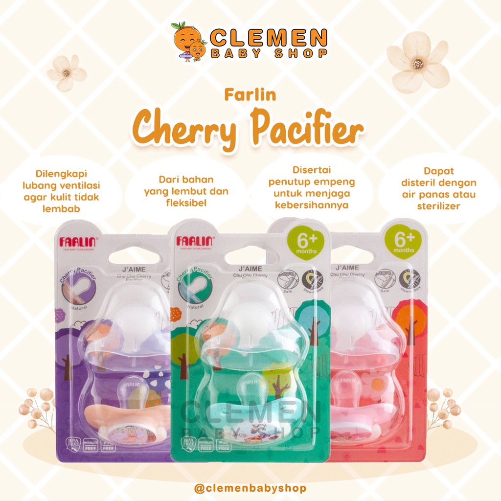 Farlin Cherry Pacifier - Empeng Bayi