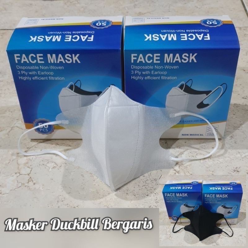 MASKER DUCKBILL HITAM/PUTIH