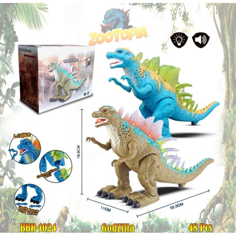 Mainan anak godzilla dinosaurus