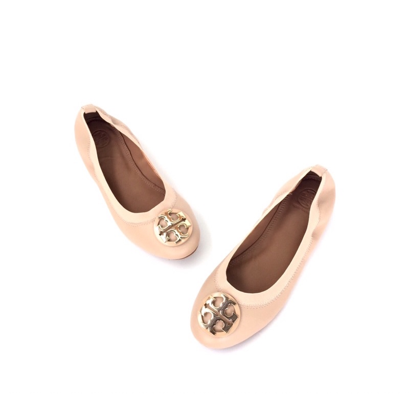 TB Claire Elastic Leather Ballet Flat
