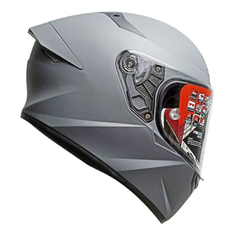 HELM KYT TT COURSE SOLID MATT GORILLA GREY PAKET GANTENG