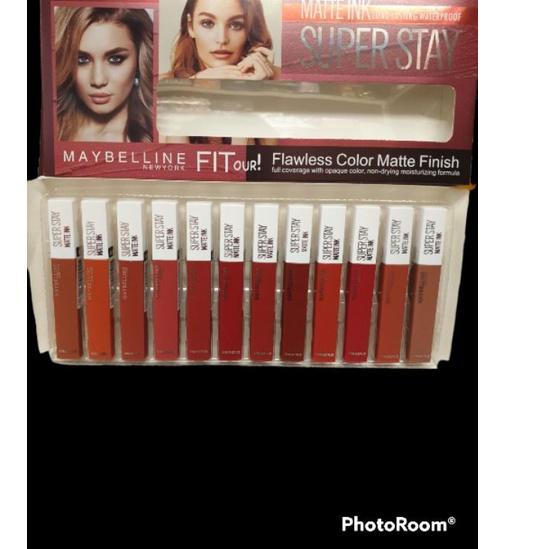 ➫ ( 12 PCS) LIPGLOSS MB PAPAN BARCODE ☂
