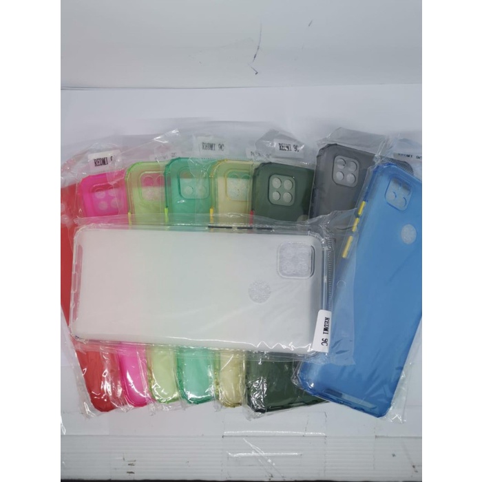 Case HP Soft Redmi 9C 6.53" TPU Button Color CasinG AGH