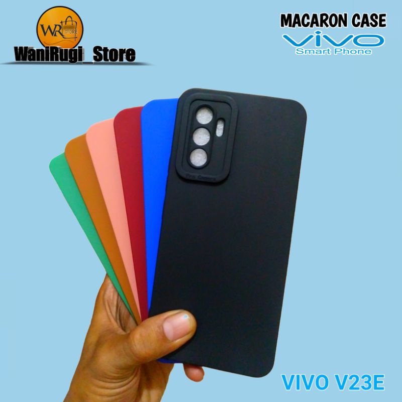 Casing Softcase Vivo V23E Candy Macaron Safety Camera
