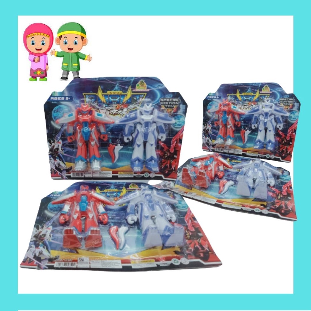 Isi 2 Pcs MAINAN ROBOT SQUAD 8237 1