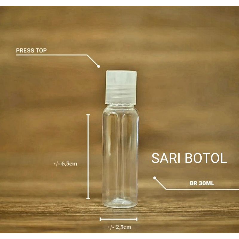 BOTOL PRESSTOP 30ML NATURAL