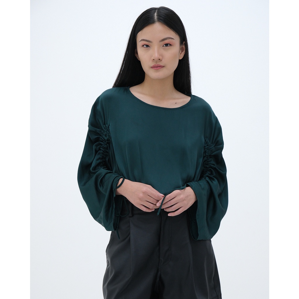ANDREA TOP EMERALD GREEN