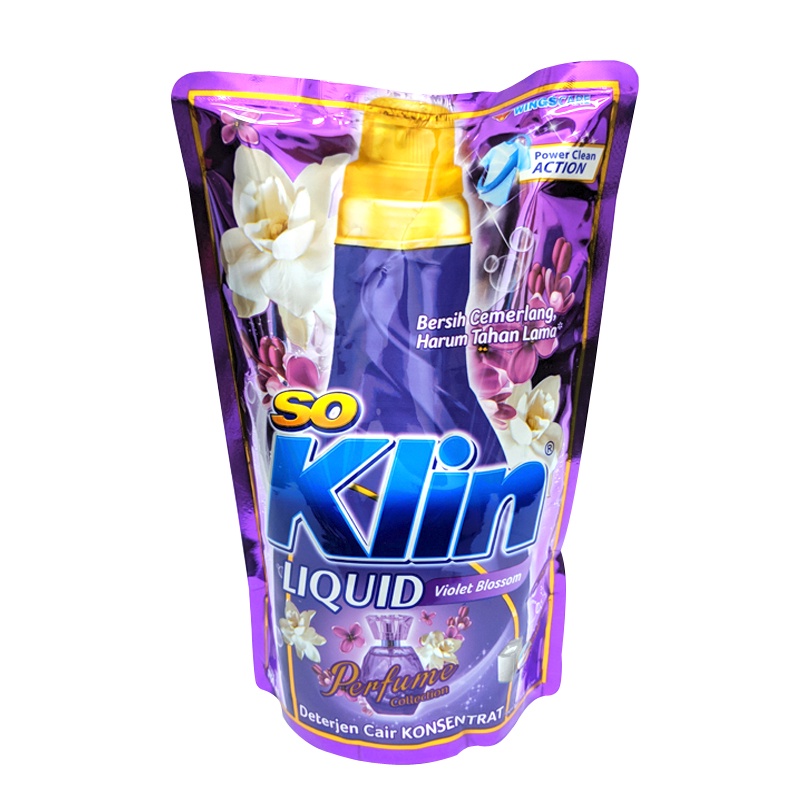 So Klin Detergent Liquid Ungu Refill 1.6