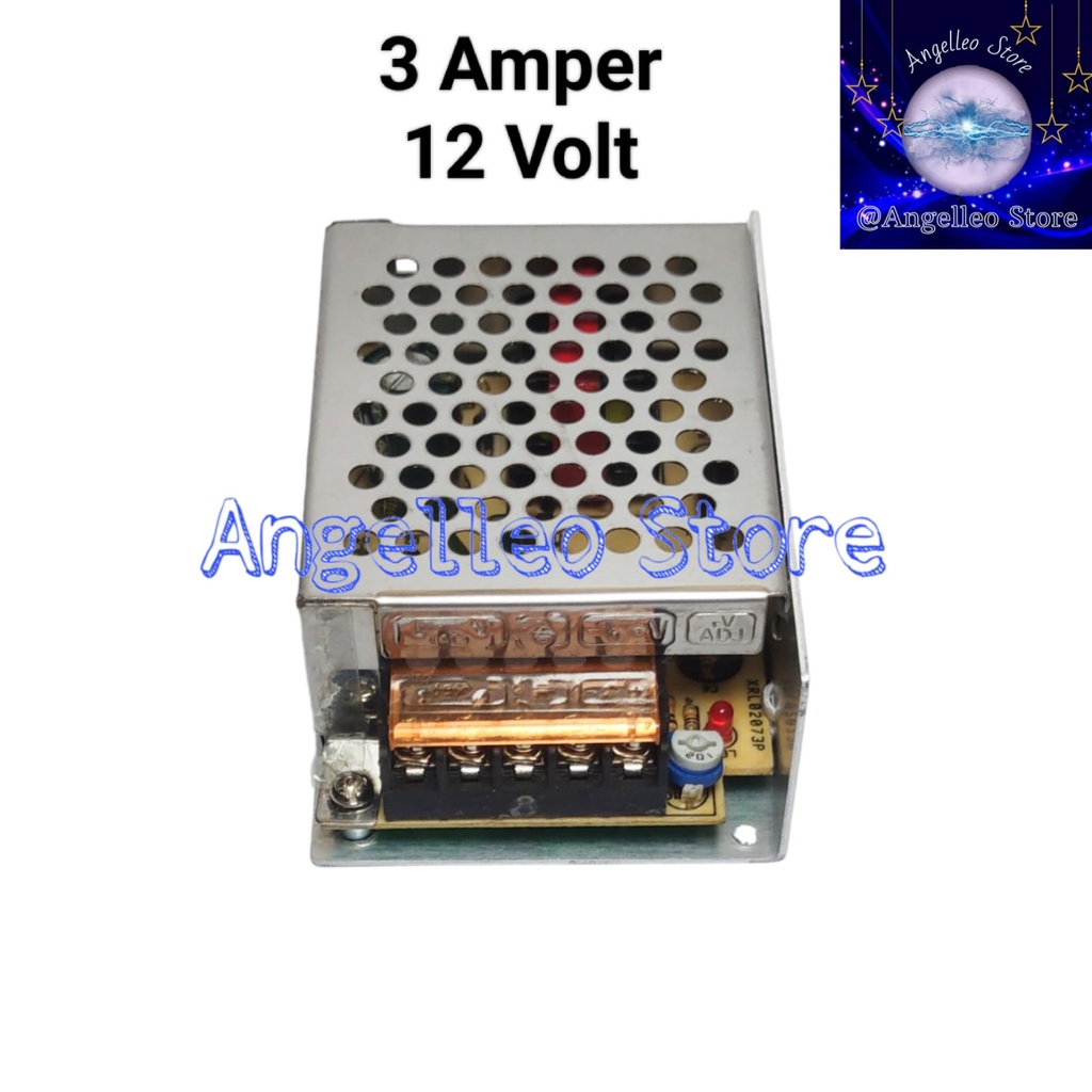 Adaptor~Power Supply~Led Strip~CCTV~3 Amper~12 Volt