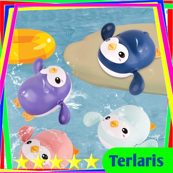 Mainan mandi penguin - Biru
