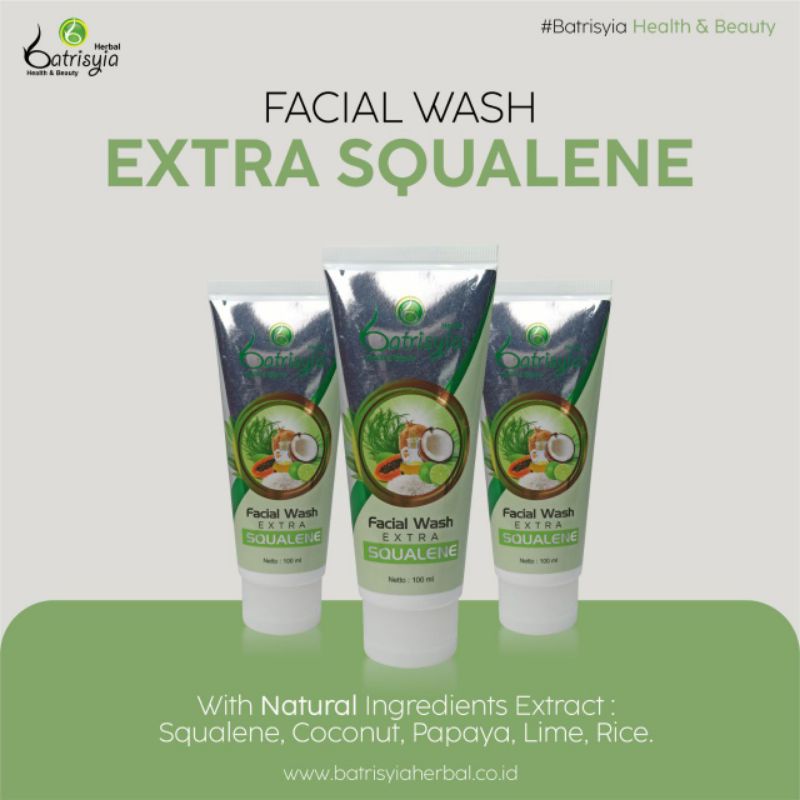 Facial wash squalene
