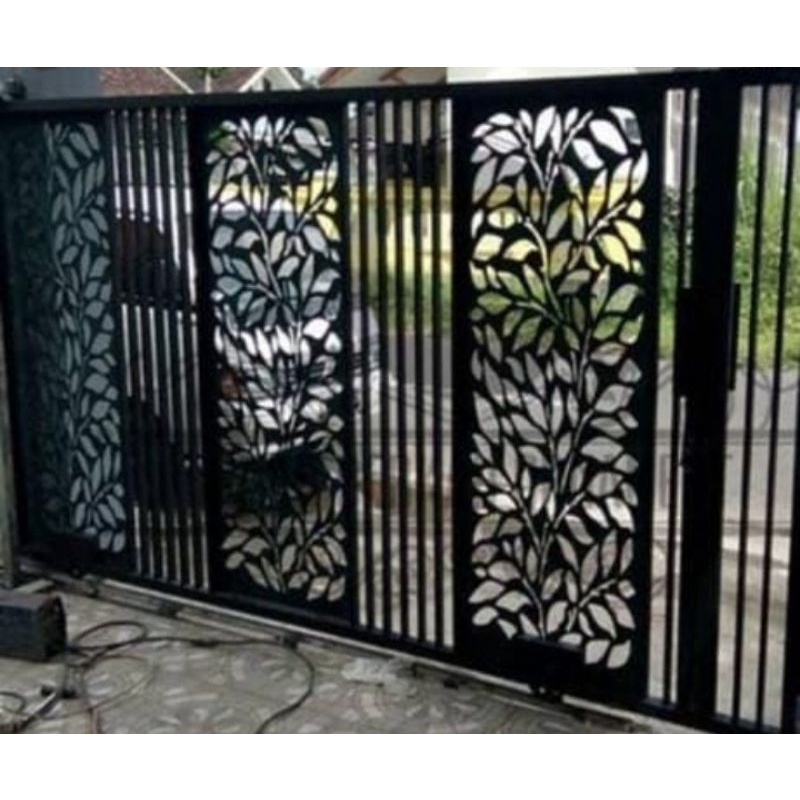 pagar laser cutting minimalis